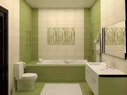 Зәйтүн түсті дизайндағы ванна бөлмесі