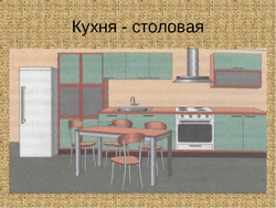 Kitchen interior project theme