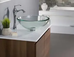 Дизайн ванной с раковиной чашей
