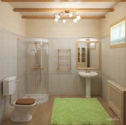 Дизайн ванны в каркасном доме