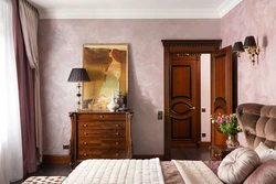 Venetian Plaster In The Bedroom Interior Photo