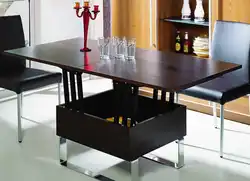Photo of folding tables in the living room