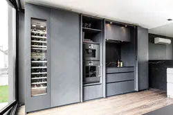 Wine Cabinet In The Kitchen Interior Photo