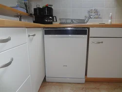 Built-in dishwasher in the kitchen photo