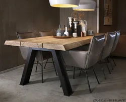 Loft kitchen table photo