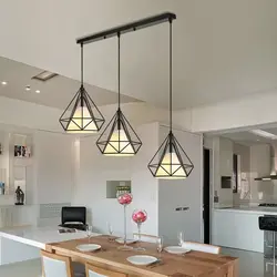 Люстры в стиле лофт на кухню фото