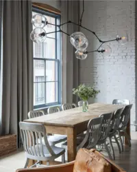 Loft style chandeliers for the kitchen photo