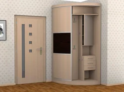 Small corner wardrobe in the hallway photo