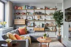 Shelving design for living room