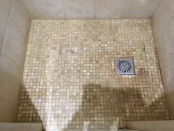 Мозаика на пол в ванной фото