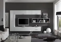 Modern style living room furniture for TV photo