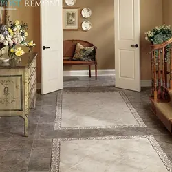 Beautiful floor tiles photo in the hallway