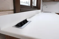 Built-In Sockets For The Kitchen In The Countertop Photo