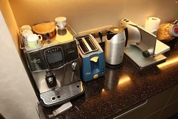 Кофемашина дизайн на кухне