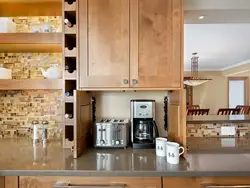 Coffee machine design in the kitchen