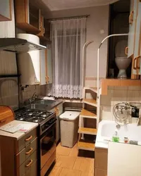 Apartment with a bathroom in the kitchen photo