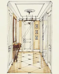 Hallway design scheme