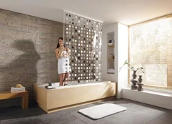 Рулонные шторы в ванной фото