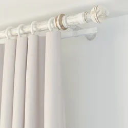 Ceiling Curtain Rods For Kitchen Photo