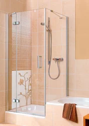 Photo Of Shower Enclosures In The Bathroom With A Tray