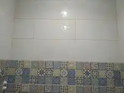 Valencia tiles in the bathroom interior