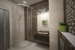 Bathroom design shower and bathtub combined