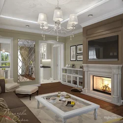 Classic Interior Of A Living Room In A Country House