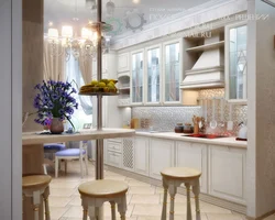 Kitchen design with bar counter Provence