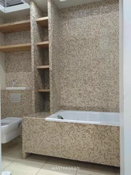Photo of a bathroom with a foot niche