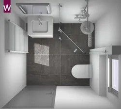 Square Bathroom Design With Shower