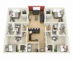 Дизайн квартир 3 спальни