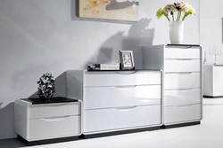 Corner chest of drawers design for bedroom