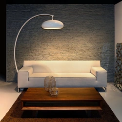 Living room interior sofa floor lamp