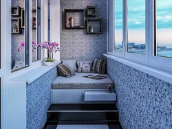 Balcony design in a small apartment photo