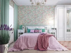 Спальня в цветочек дизайн фото