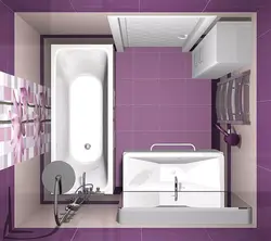 Дизайн ванной 1 3 на 2