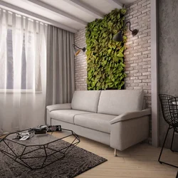 Qonaq Otağının Interyeri 18 Kv M Loft Üslubunda