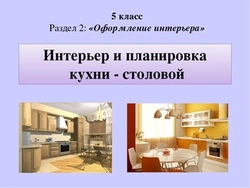 5 класс интерьер кухни столовой оборудование кухни