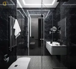 Bathroom Design White Black Gray
