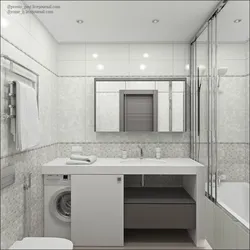 Үстел үсті бар ванна бөлмесінің дизайны