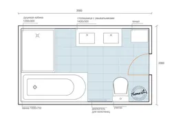 Bathroom interior dimensions