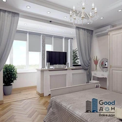 Design of a room with a loggia in an apartment