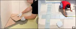 How To Lay Tiles On The Bathroom Floor Photo