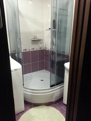 Ванная комната дизайн с душевой кабиной в хрущевке