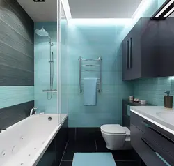 Bathroom design 3 sq m panels