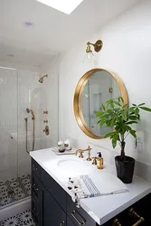 Bathroom interiors with tap