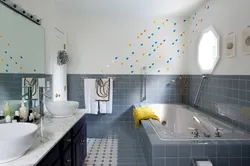 Bathroom interiors with tap