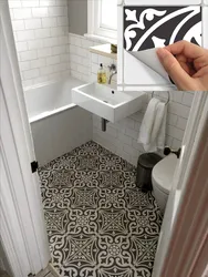 Vinyl tile bathtub design