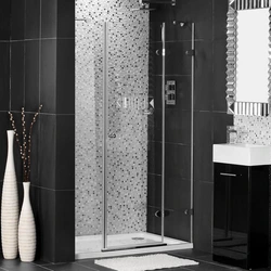 Bathroom design with black shower