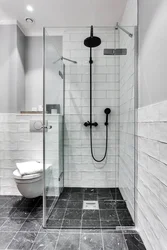 Bathroom Design With Black Shower